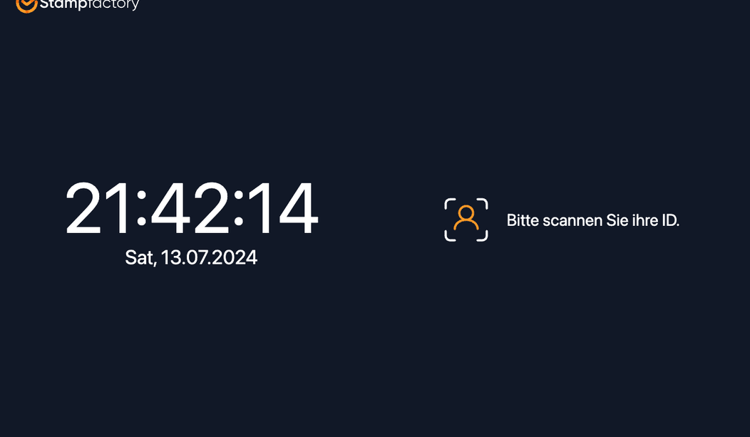 Stampfactory Terminal 101R – RFID & NFC Zeiterfassungsterminal